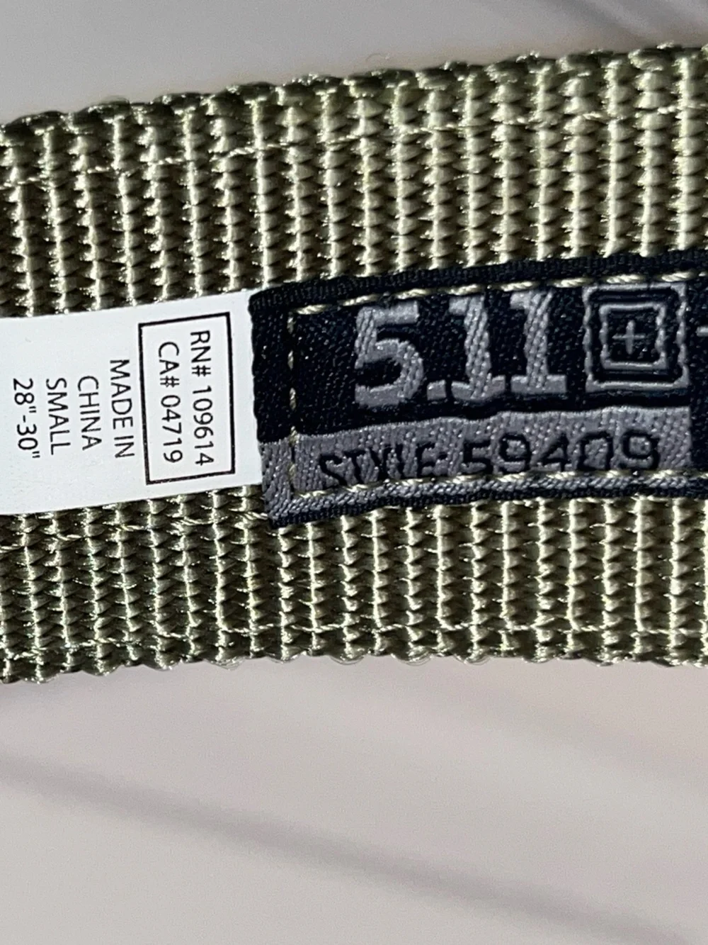 Men’s Small 5.11 Tactical Belt Velcro Trainer